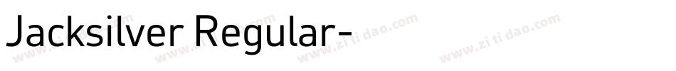 Jacksilver Regular字体转换